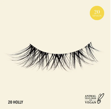 #S066 Natural Effect Bionic Vegan Faux Lashes (020, Holly)