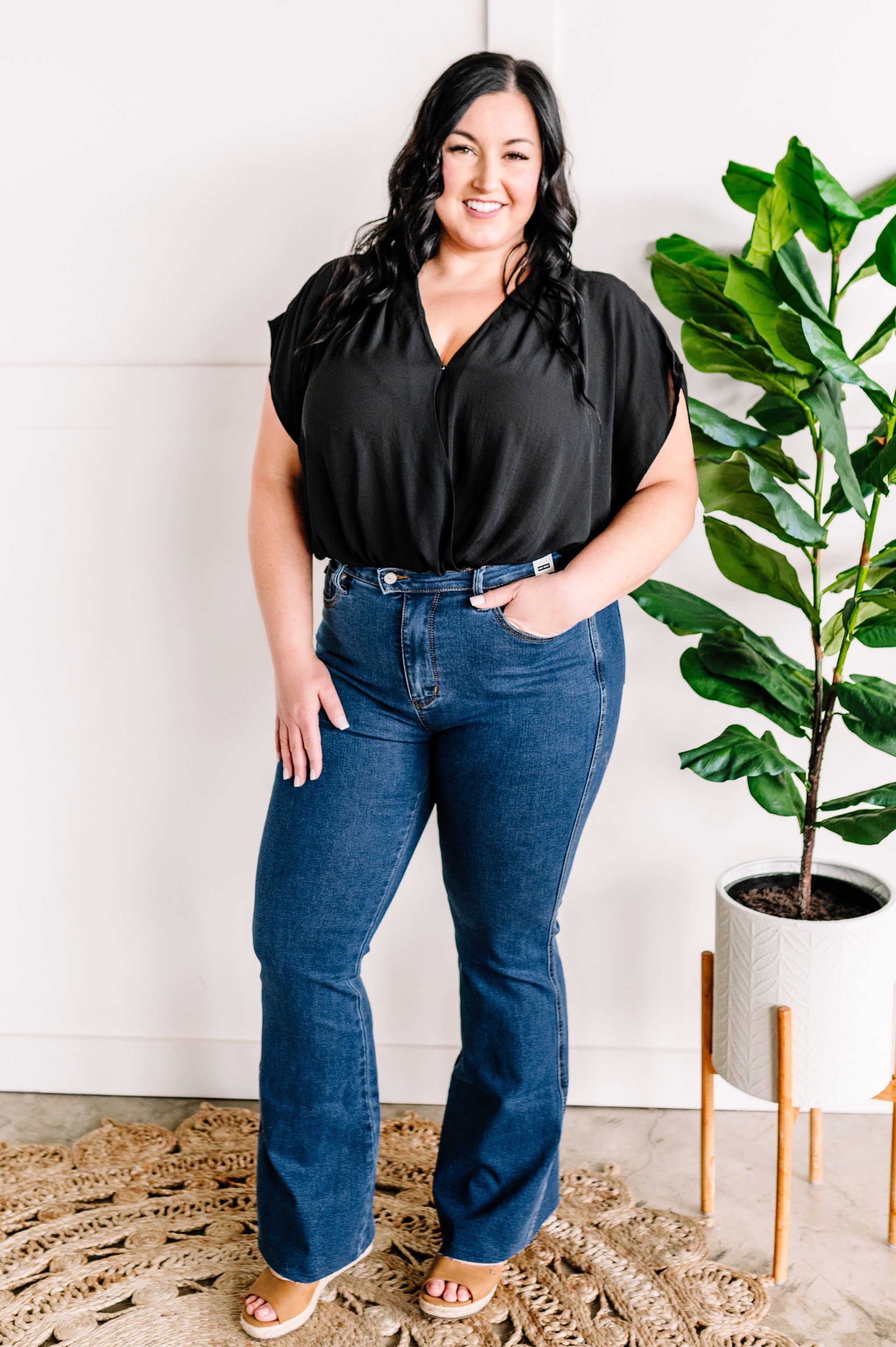 High Waisted, Tummy Control, Cool Denim Flare Jeans By Judy Blue – Iris &  Rainbow Boutique