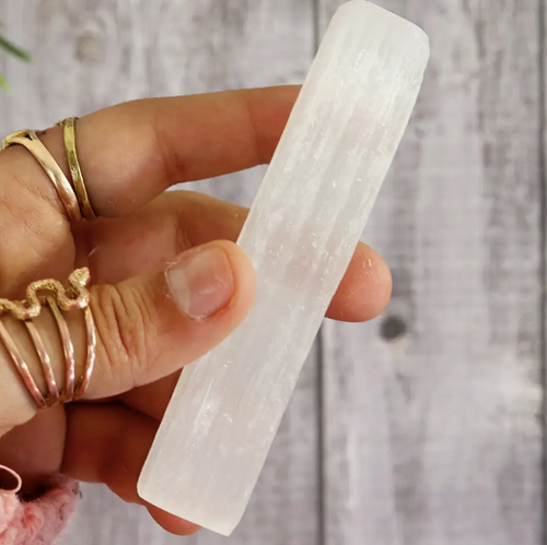 #P347 Natural Selenite Crystal Wand | Selenite Crystal