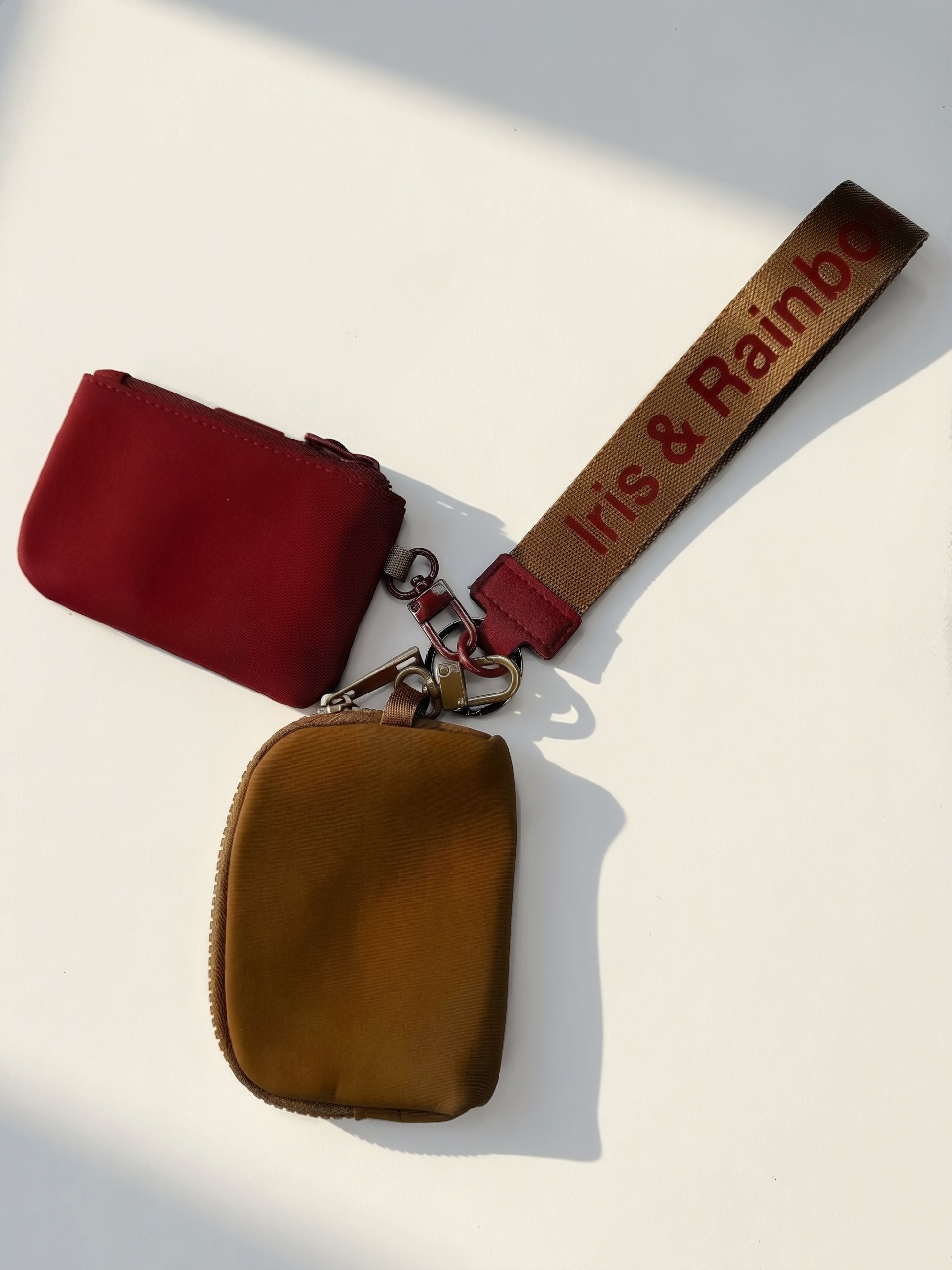 The Iris Pouch Wristlet (#8049-2) Trendy Minimalist Purse - By Iris & Rainbow