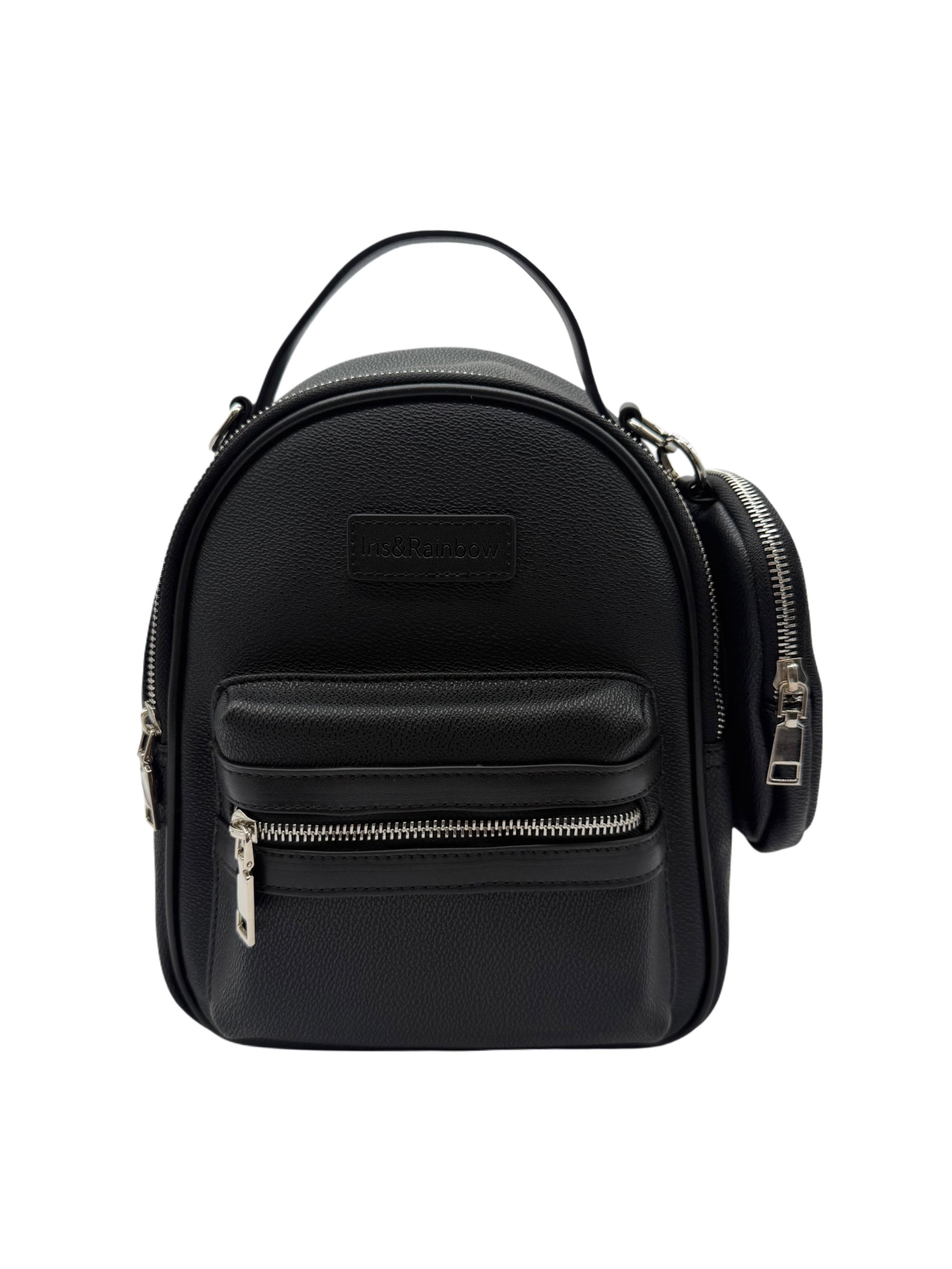 black backpack purse mini The Iris Street Chic Mini Backpack Faux Leather (#9010) By Iris & Rain – Iris & Rainbow Boutique