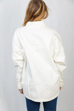 #P821 Cloudy Long Sleeve Solid Woven Top