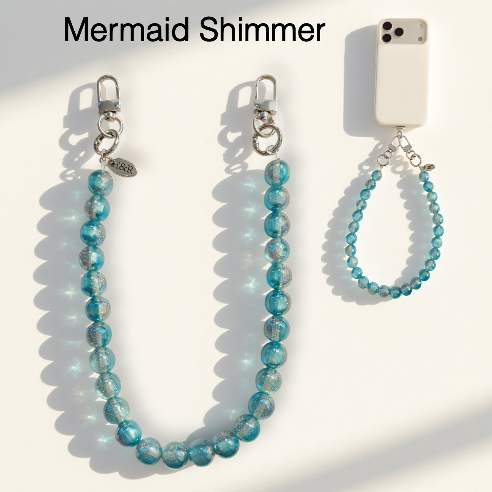 Iris Accessory Beaded Chain (#A3791) For Bags, Phones and Wallets By Iris & Rainbow