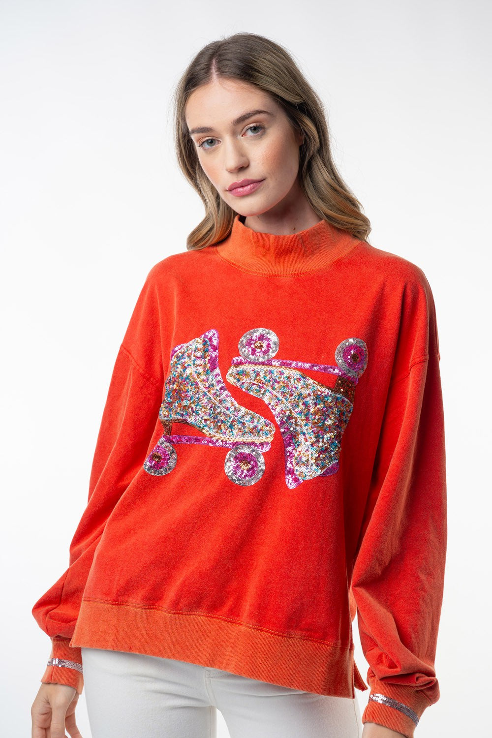 Skate Sequin Embellished Sweatshirt