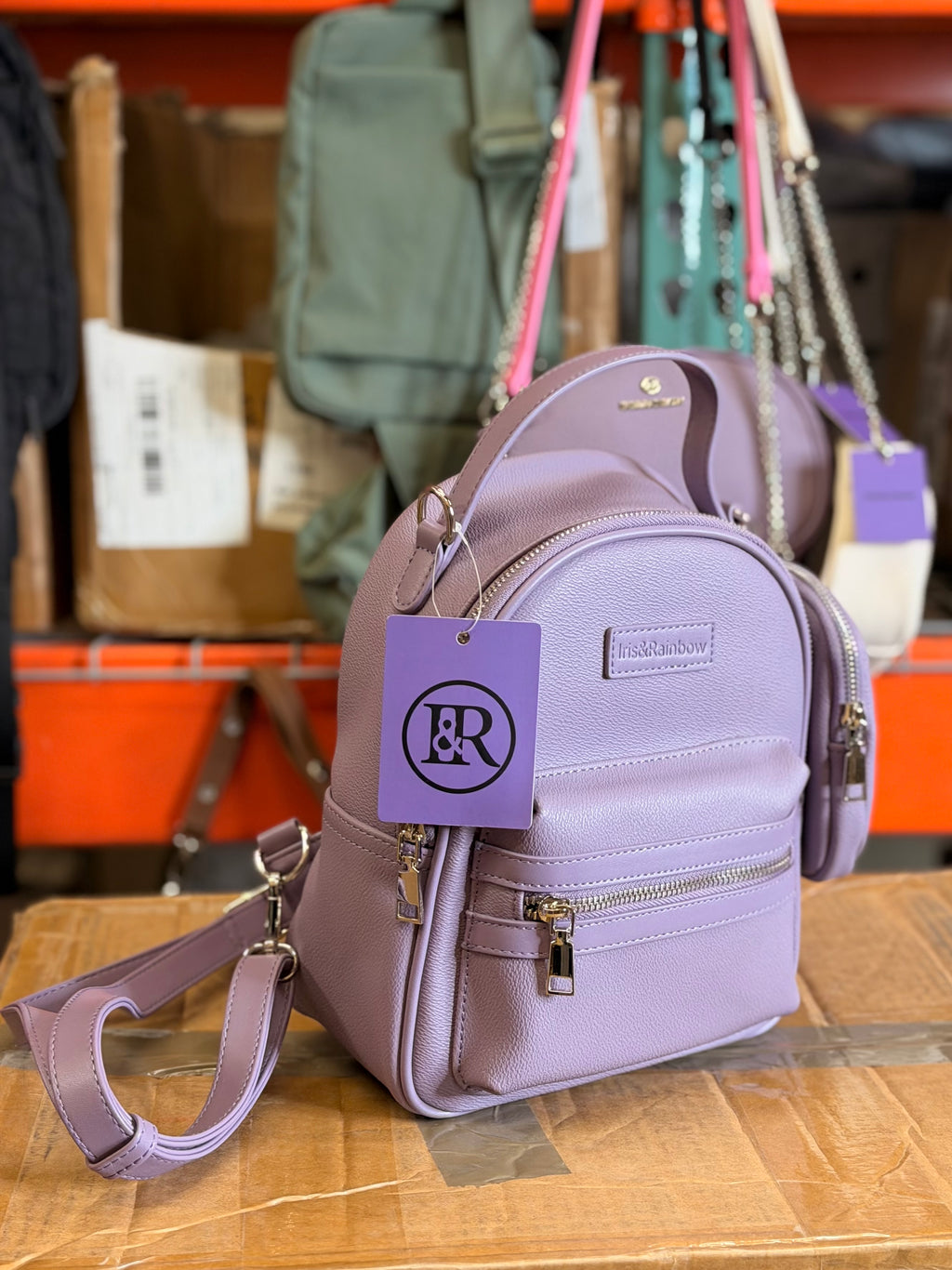 The Iris Street Chic Mini Backpack Faux Leather (#9010) By Iris & Rainbow