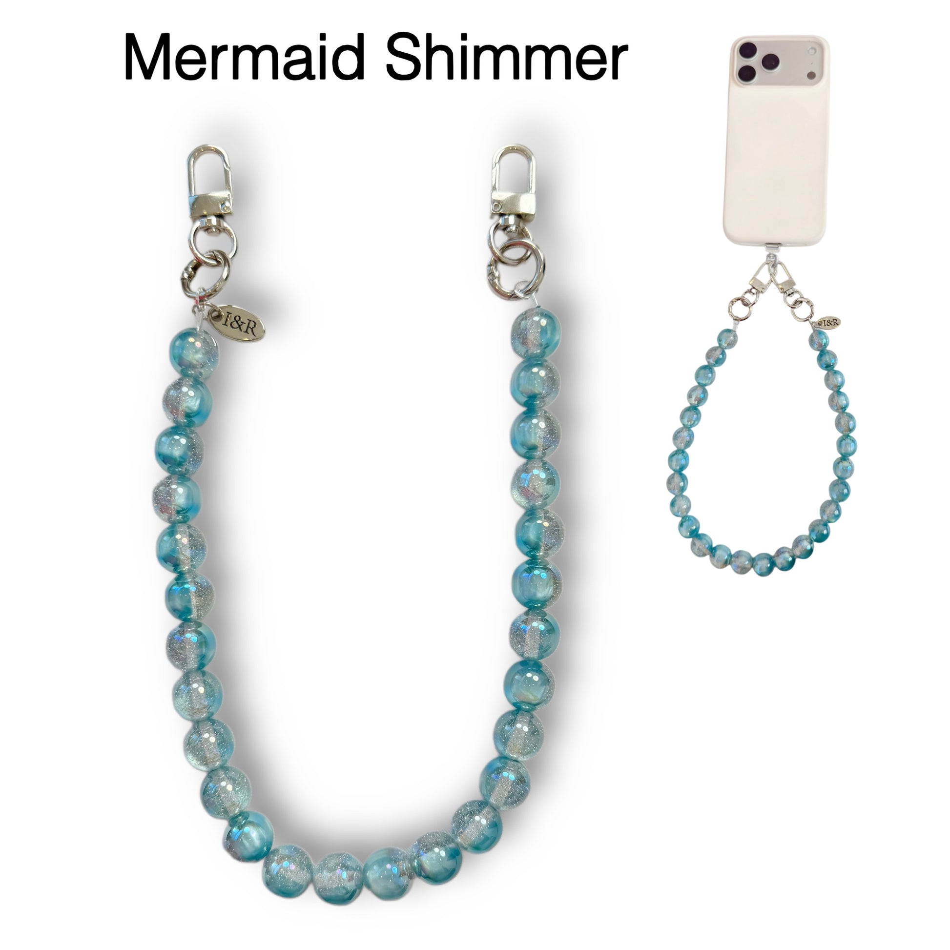 Iris Accessory Beaded Chain (#A3791) For Bags, Phones and Wallets By Iris & Rainbow