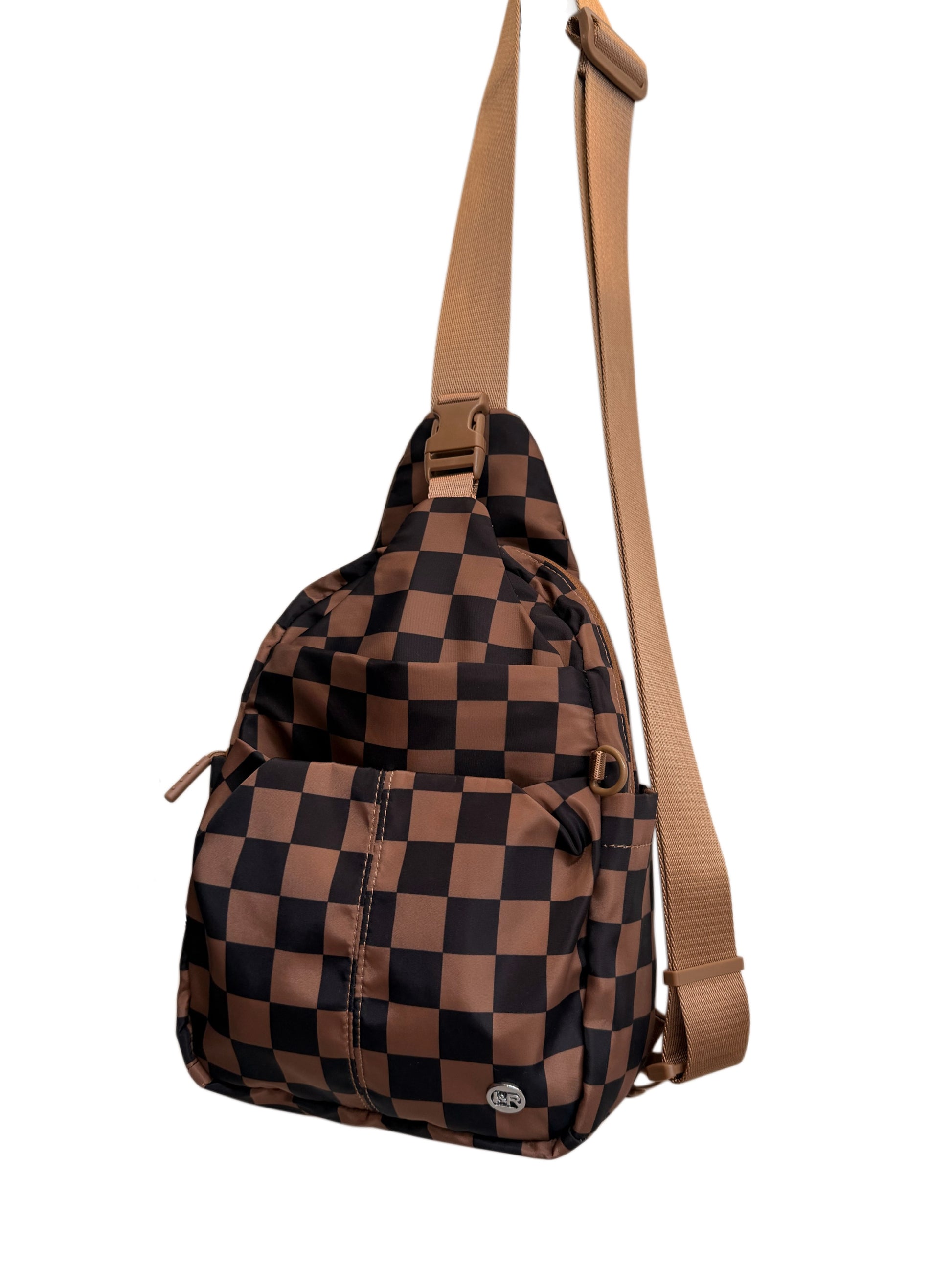The Iris Clutch Sling Bag (#4000) Adjustable Strap Zipper Bag - By Iris & Rainbow