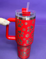 #S062 Paw Print Tumbler