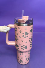 #S062 Paw Print Tumbler