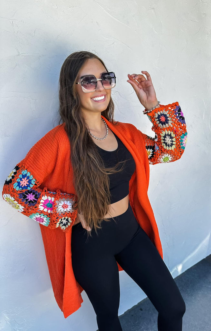 Boho Breeze Crochet Cardigan