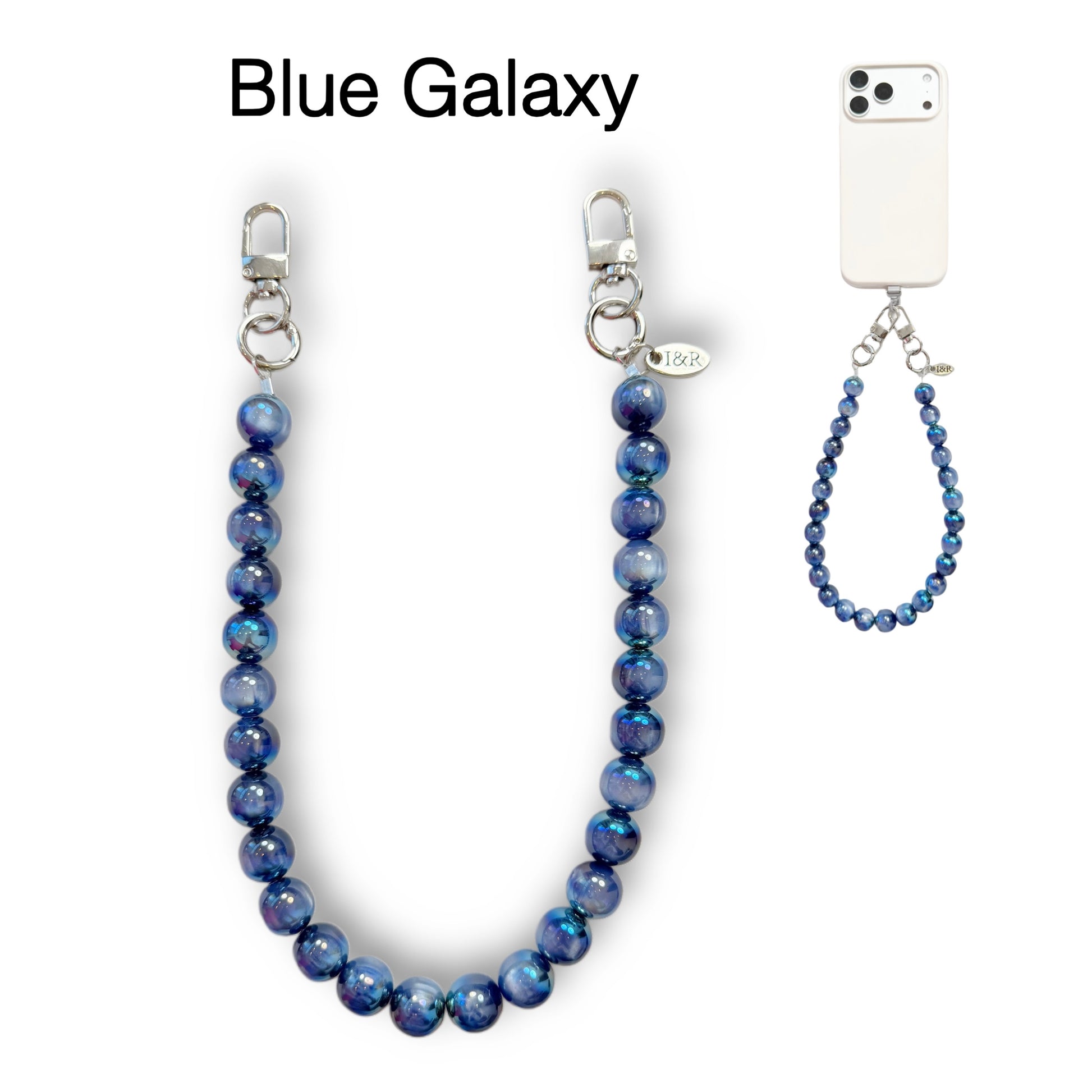 Iris Accessory Beaded Chain (#A3791) For Bags, Phones and Wallets By Iris & Rainbow