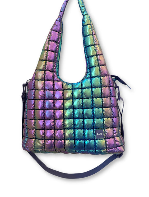 Iris Puff Galaxy Hobo (#24239) Shiny and Stylish Bag