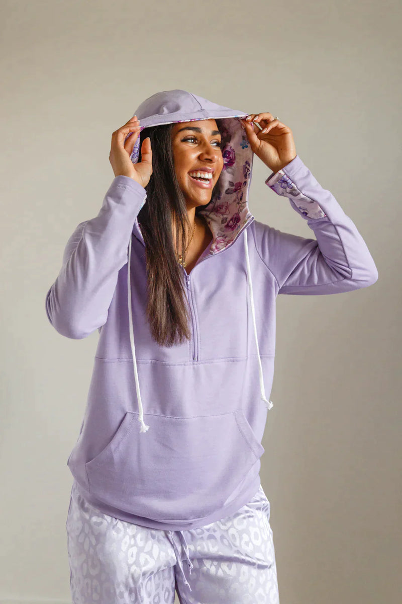 Audre Half Zip Hoodie in Six Colors - READY TO SHIP – Iris