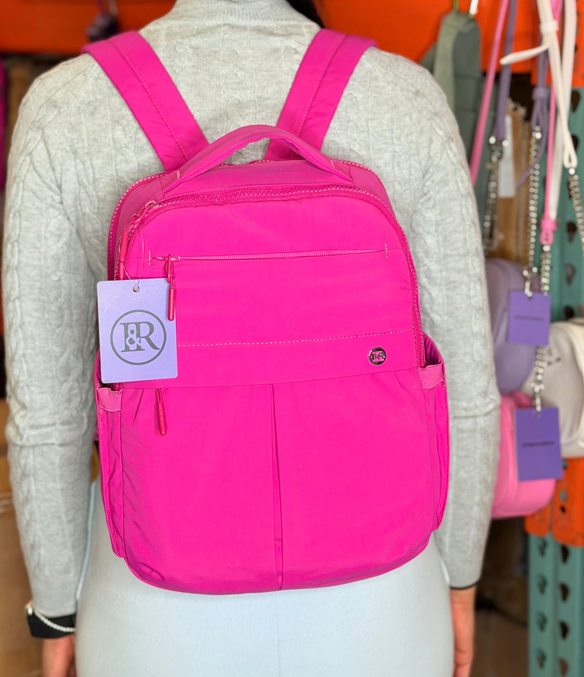 The Iris Mini Backpack (#9013) Portable Lightweight and Durable Material - By Iris & Rainbow