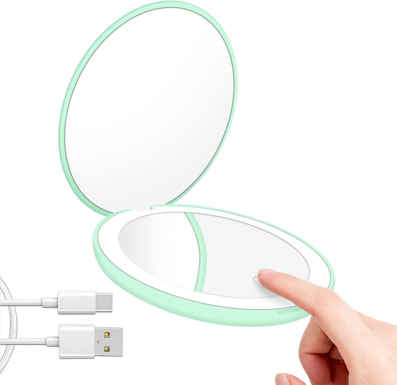 #S051 Led Rechargeable Compact Mirror