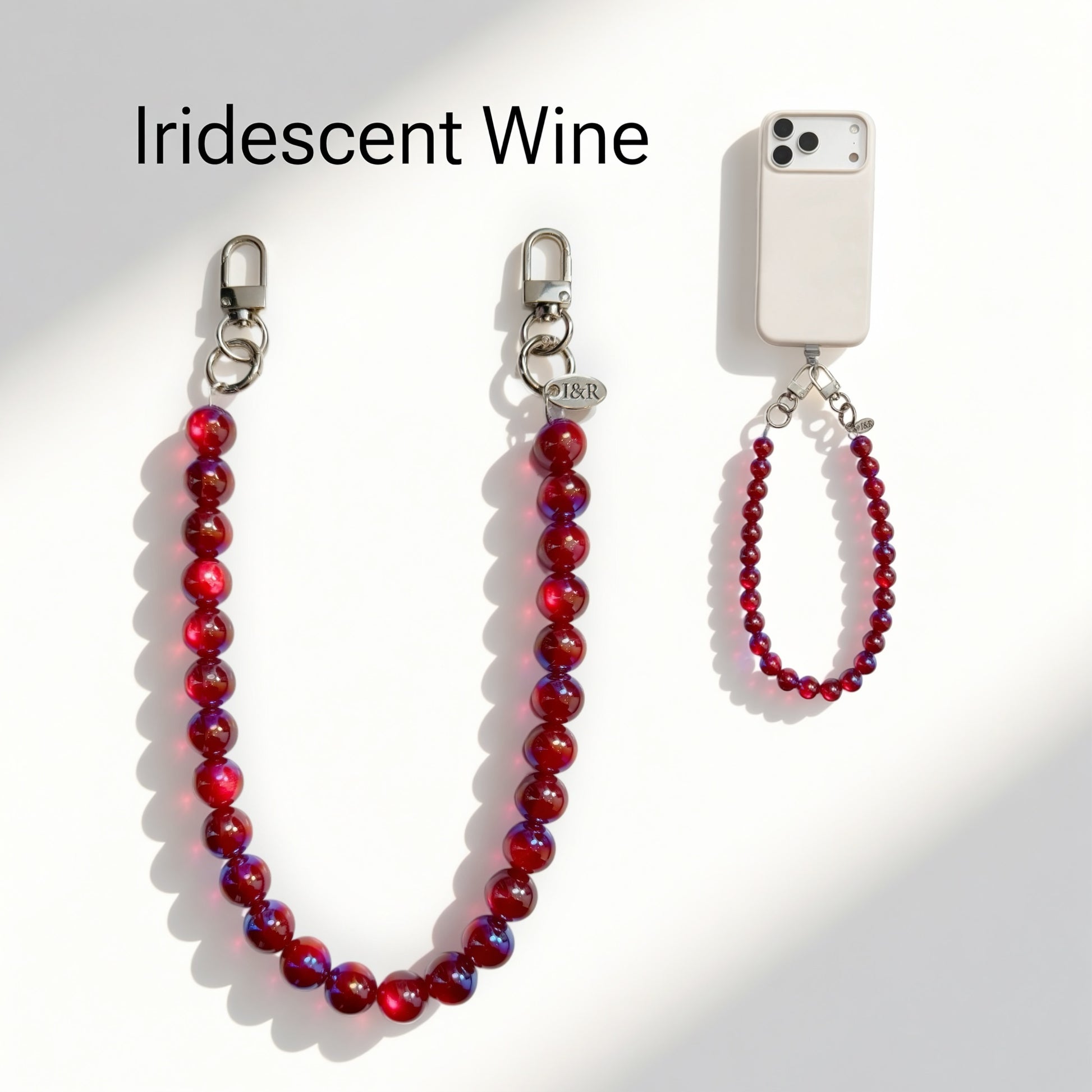 Iris Accessory Beaded Chain (#A3791) For Bags, Phones and Wallets By Iris & Rainbow