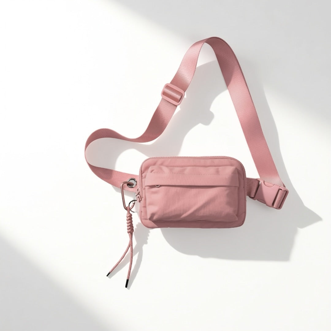 Iris Multi Pockets Crossbody Bag with Keychain (#12123) - By Iris