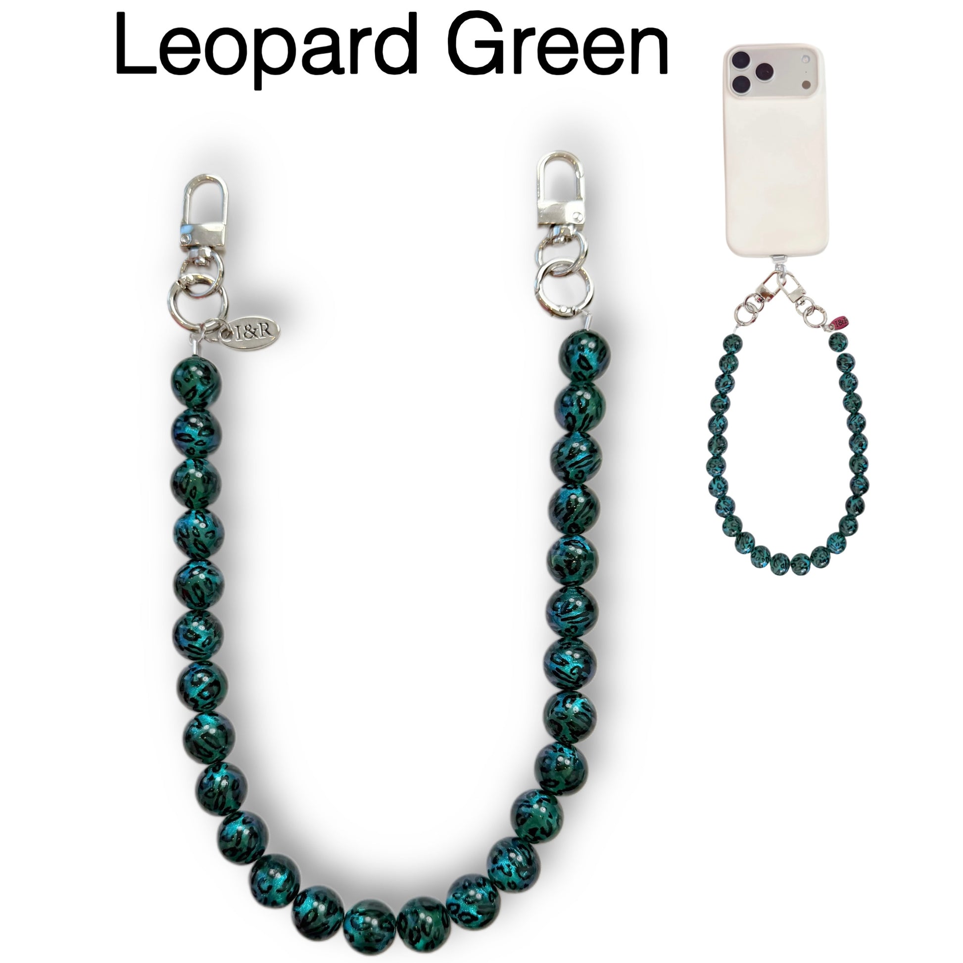 Iris Accessory Beaded Chain (#A3791) For Bags, Phones and Wallets By Iris & Rainbow