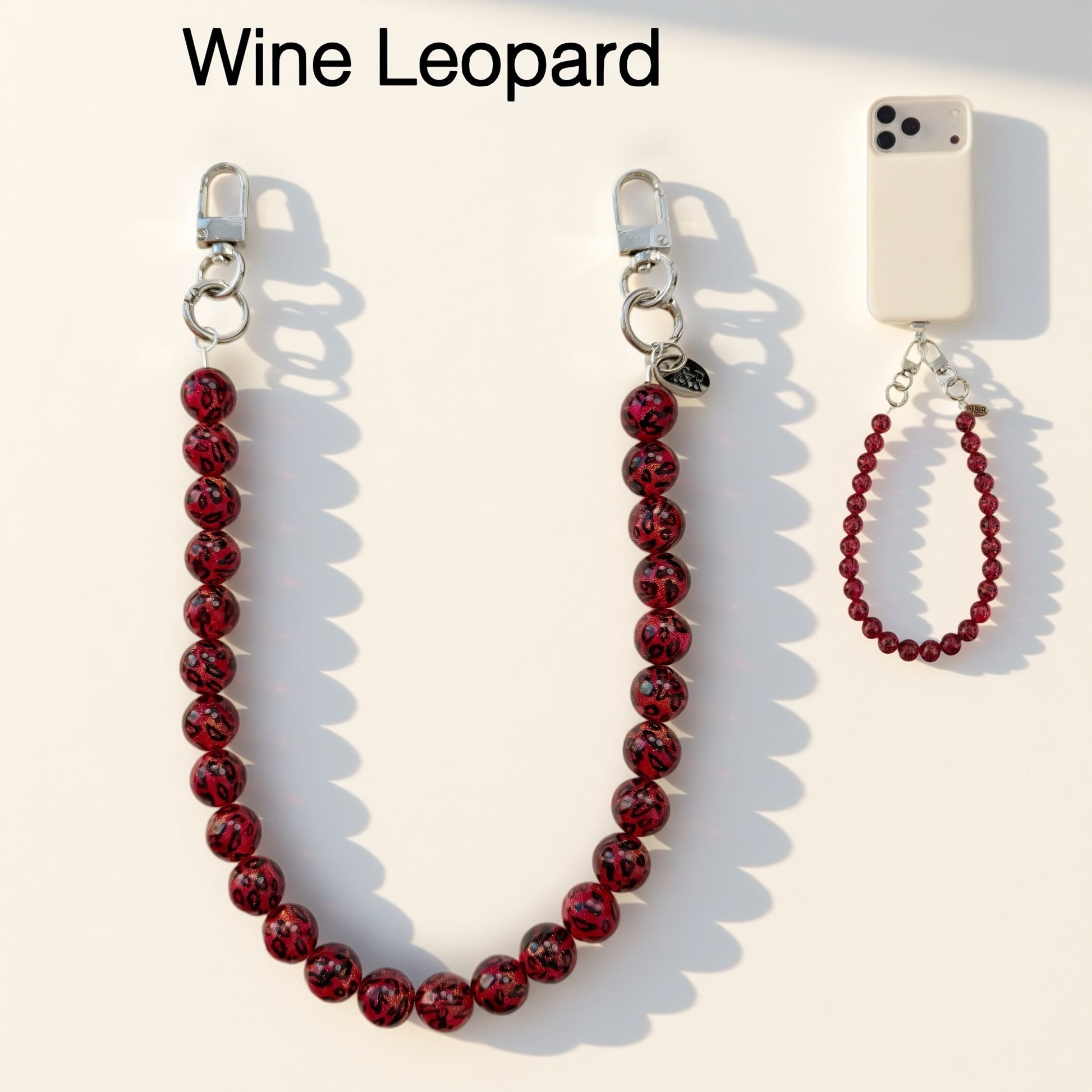 Iris Accessory Beaded Chain (#A3791) For Bags, Phones and Wallets By Iris & Rainbow