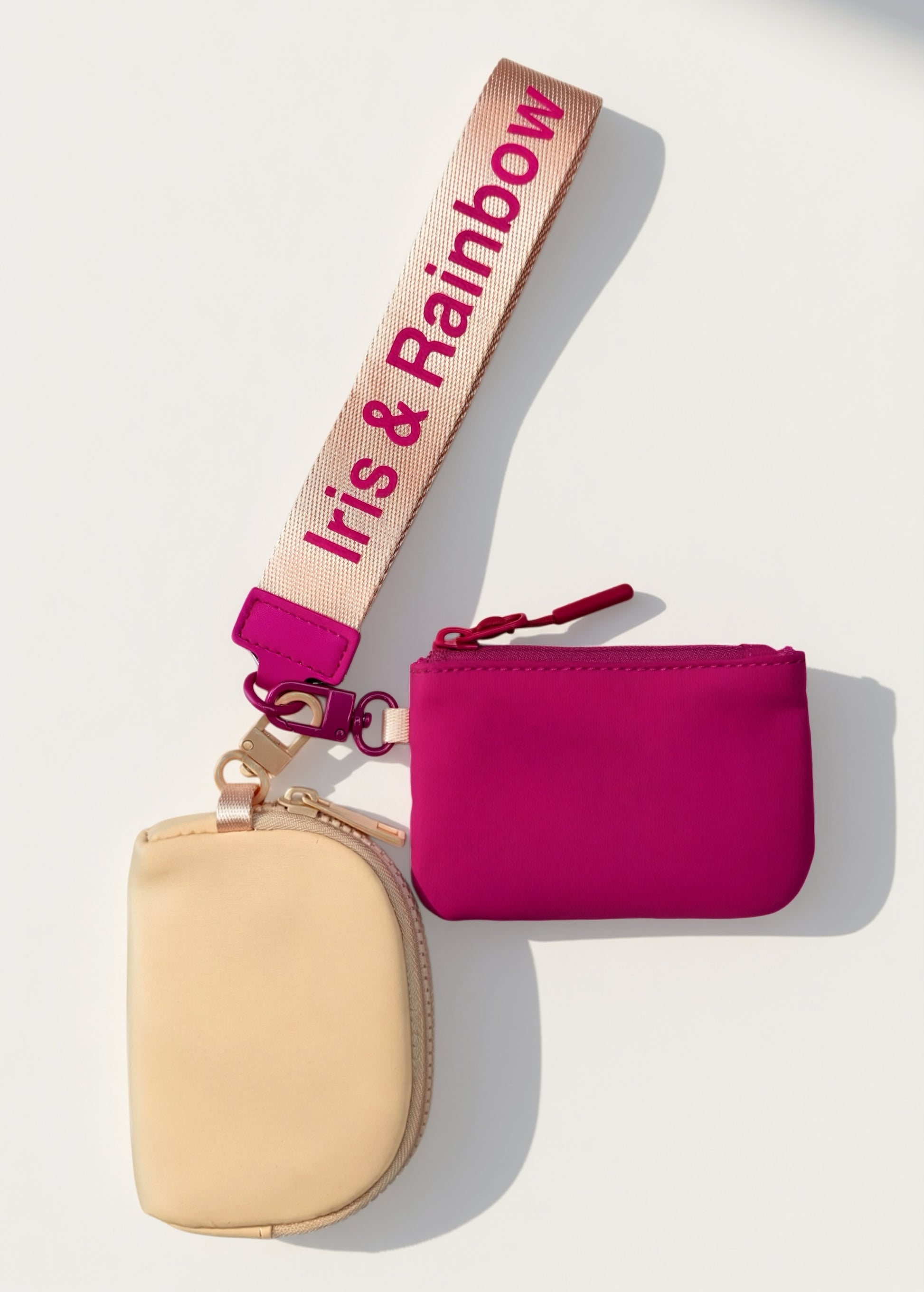 The Iris Pouch Wristlet (#8049-2) Trendy Minimalist Purse - By Iris & Rainbow