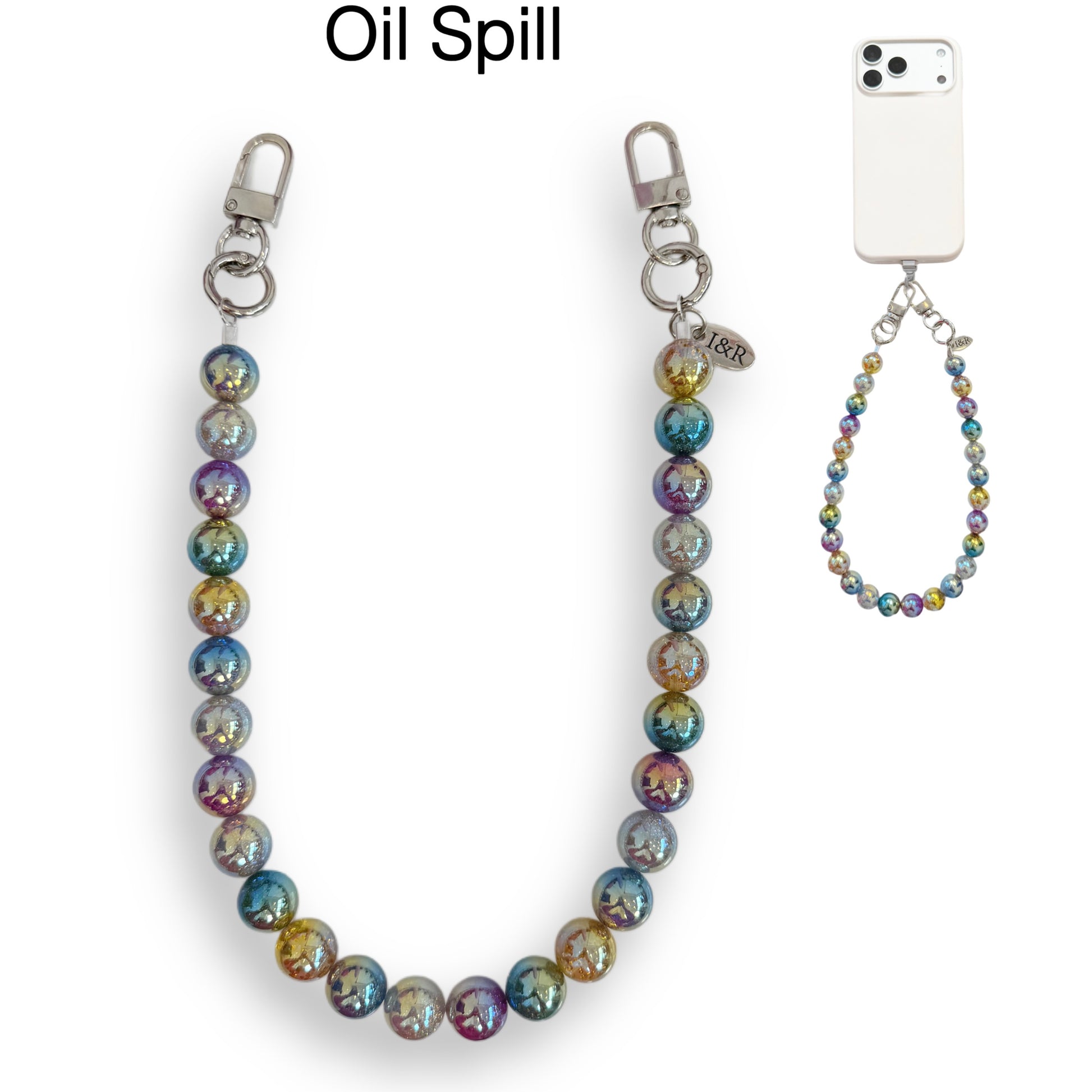 Iris Accessory Beaded Chain (#A3791) For Bags, Phones and Wallets By Iris & Rainbow