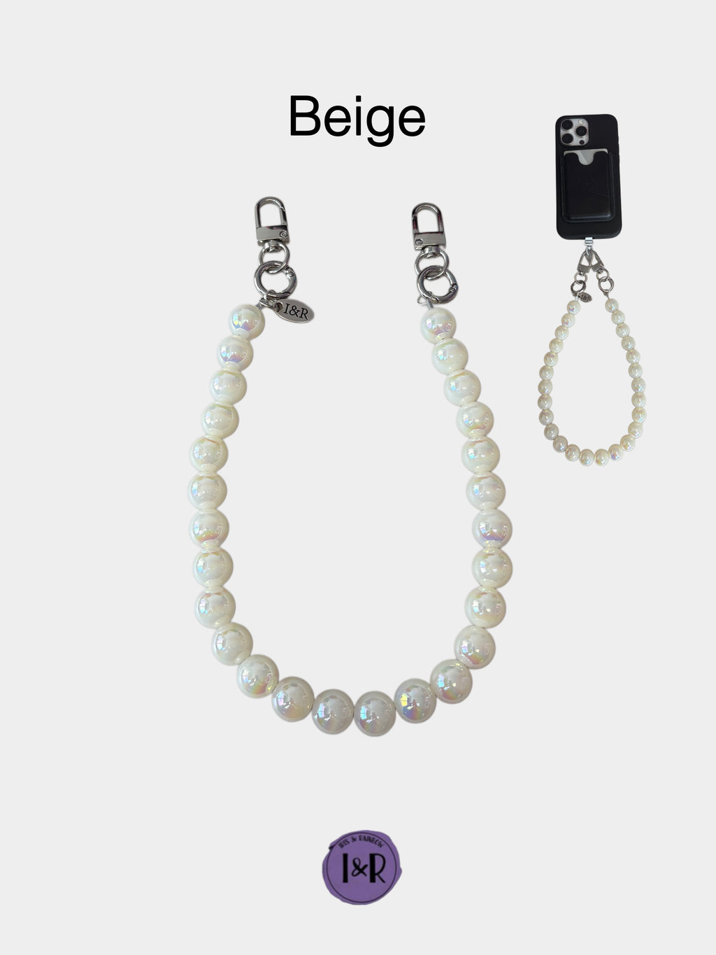 Iris Accessory Beaded Chain  For Bags, Phones and Wallets (#A3791) By Iris & Rainbow