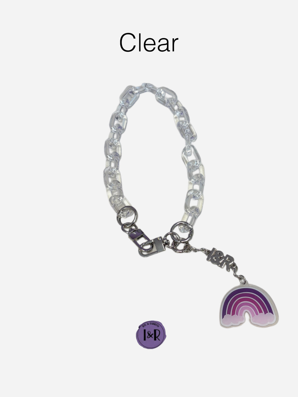 Iris Accessory Acrylic Chain For Bags and Wallets (#A3792) Fashionable Chain Strap - By Iris & Rainbow