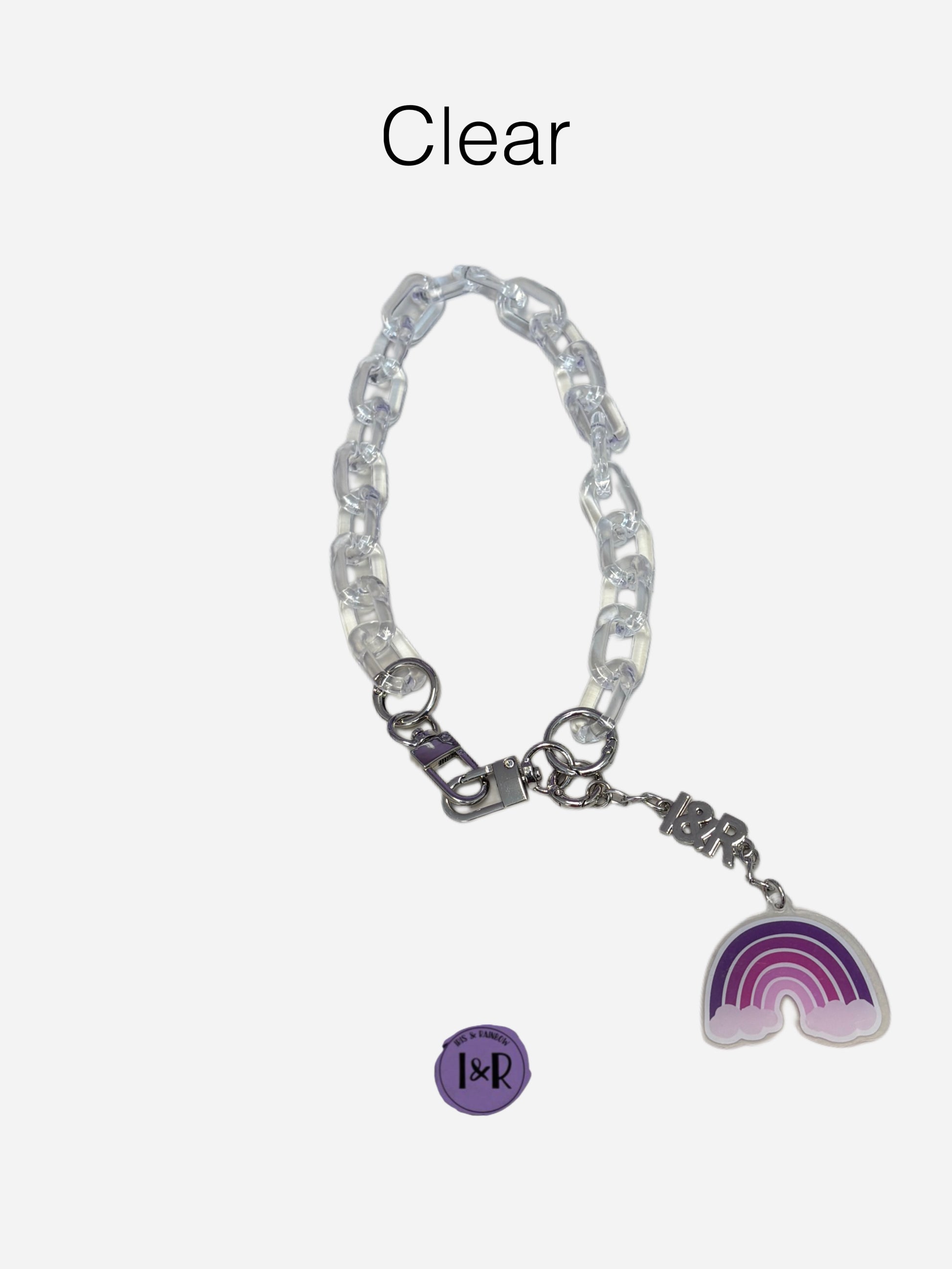 Iris Accessory Acrylic Chain For Bags and Wallets (#A3792) Fashionable Chain Strap - By Iris & Rainbow