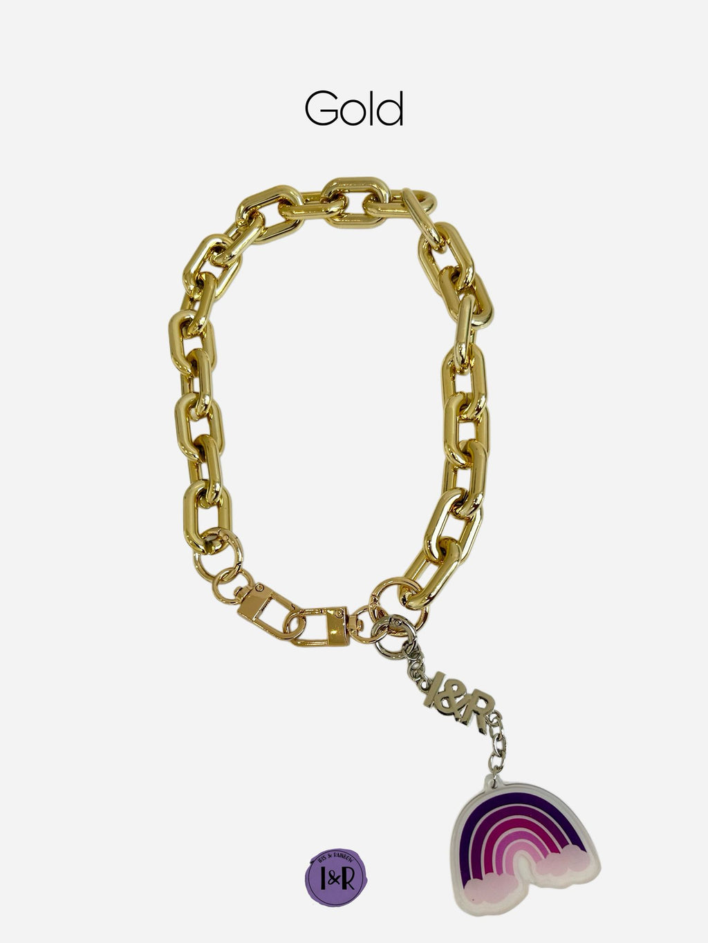 Iris Accessory Acrylic Chain For Bags and Wallets (#A3792) Fashionable Chain Strap - By Iris & Rainbow