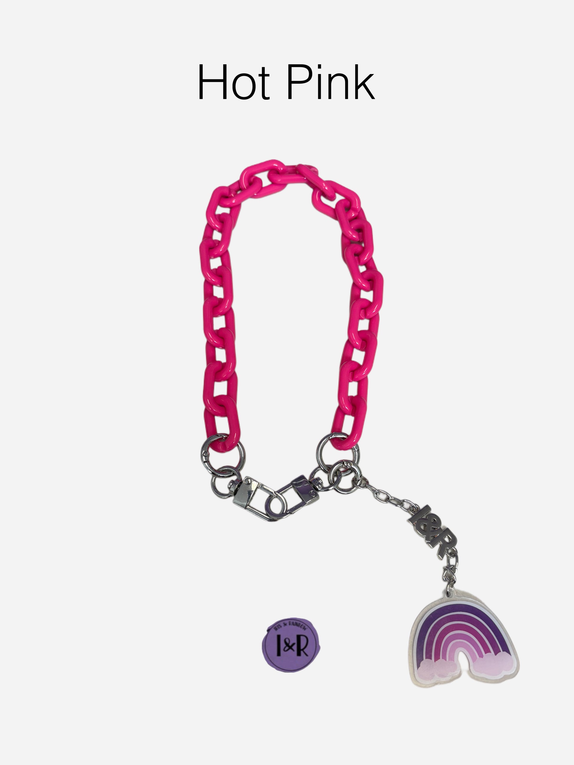 Iris Accessory Acrylic Chain For Bags and Wallets (#A3792) Fashionable Chain Strap - By Iris & Rainbow