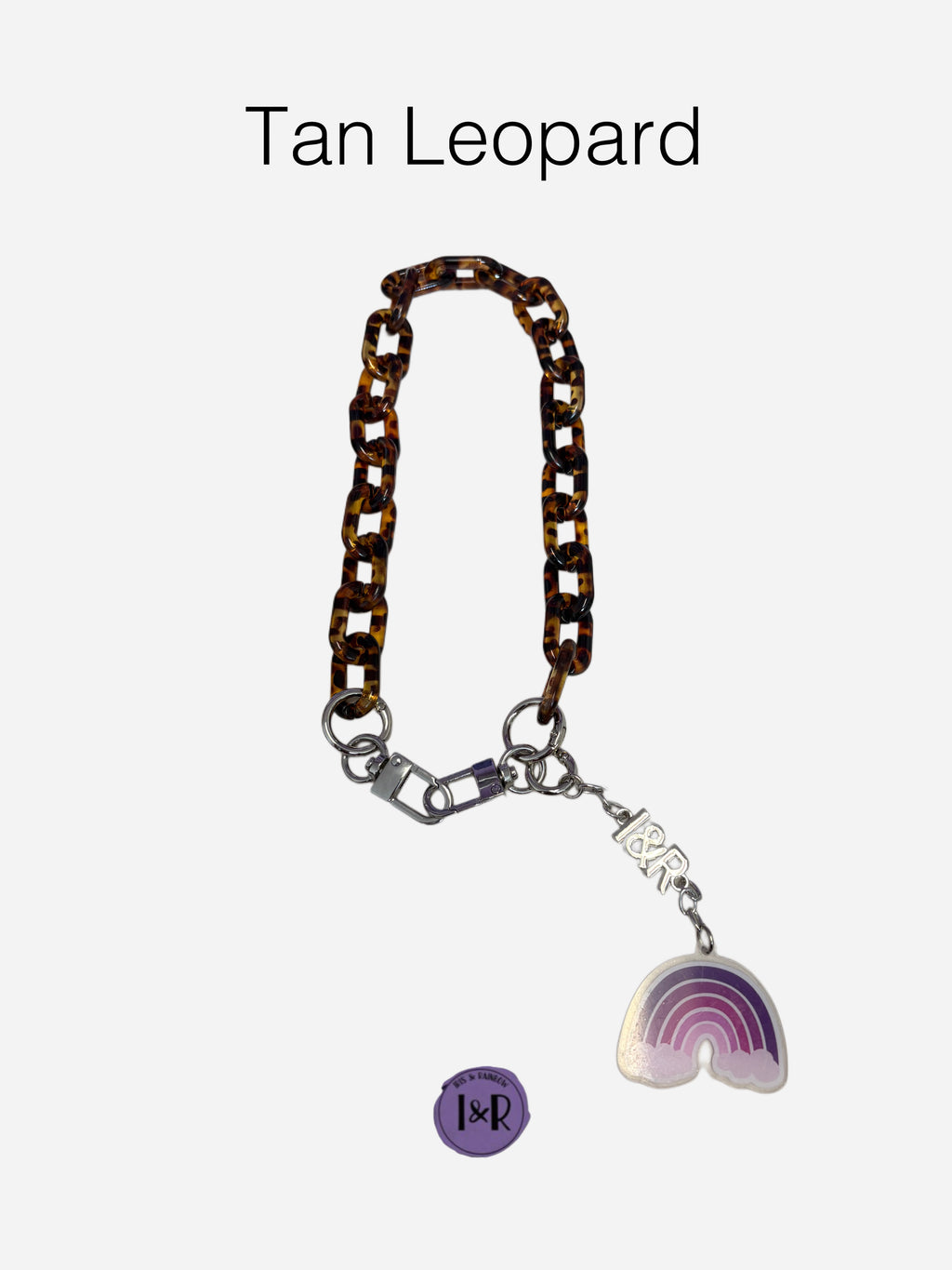 Iris Accessory Acrylic Chain For Bags and Wallets (#A3792) Fashionable Chain Strap - By Iris & Rainbow