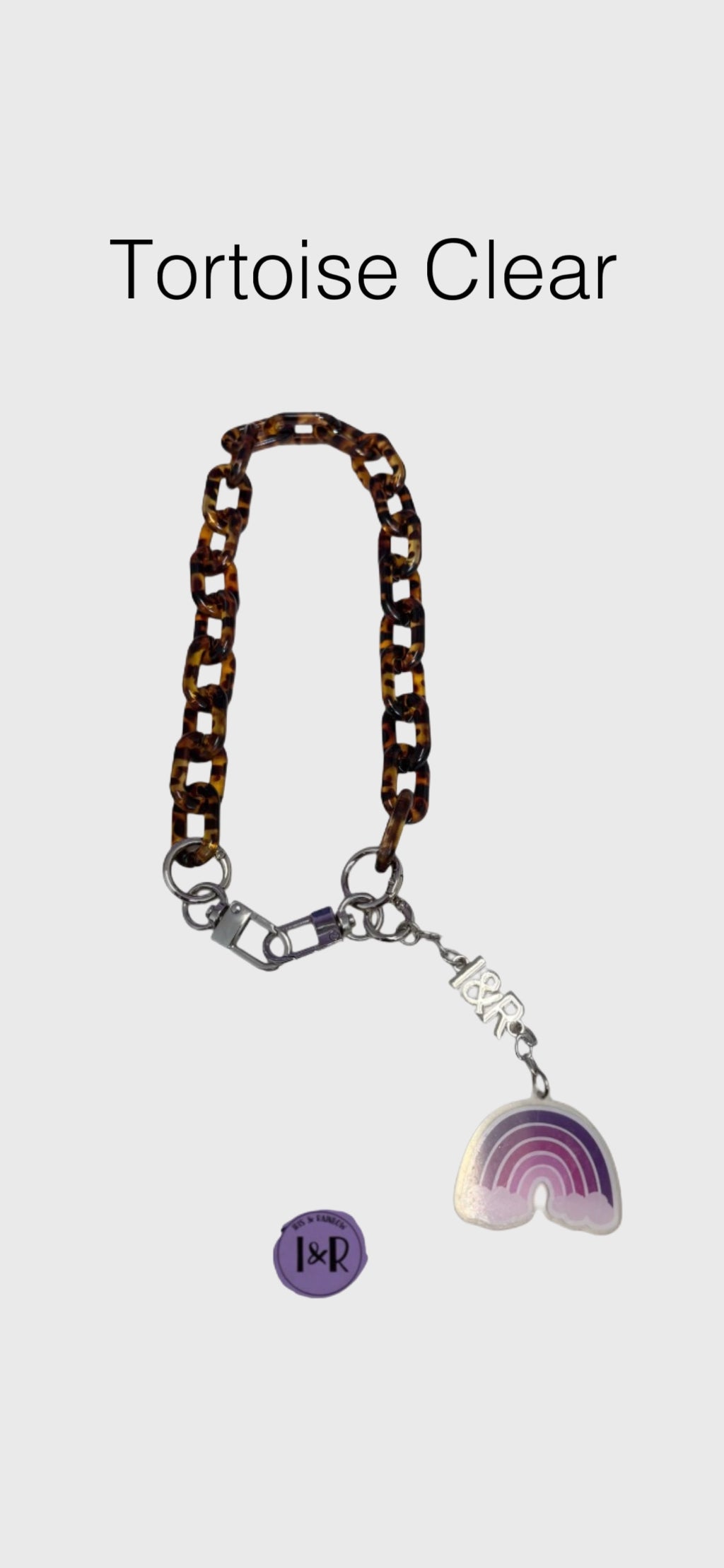 Iris Accessory Acrylic Chain For Bags and Wallets (#A3792) Fashionable Chain Strap - By Iris & Rainbow