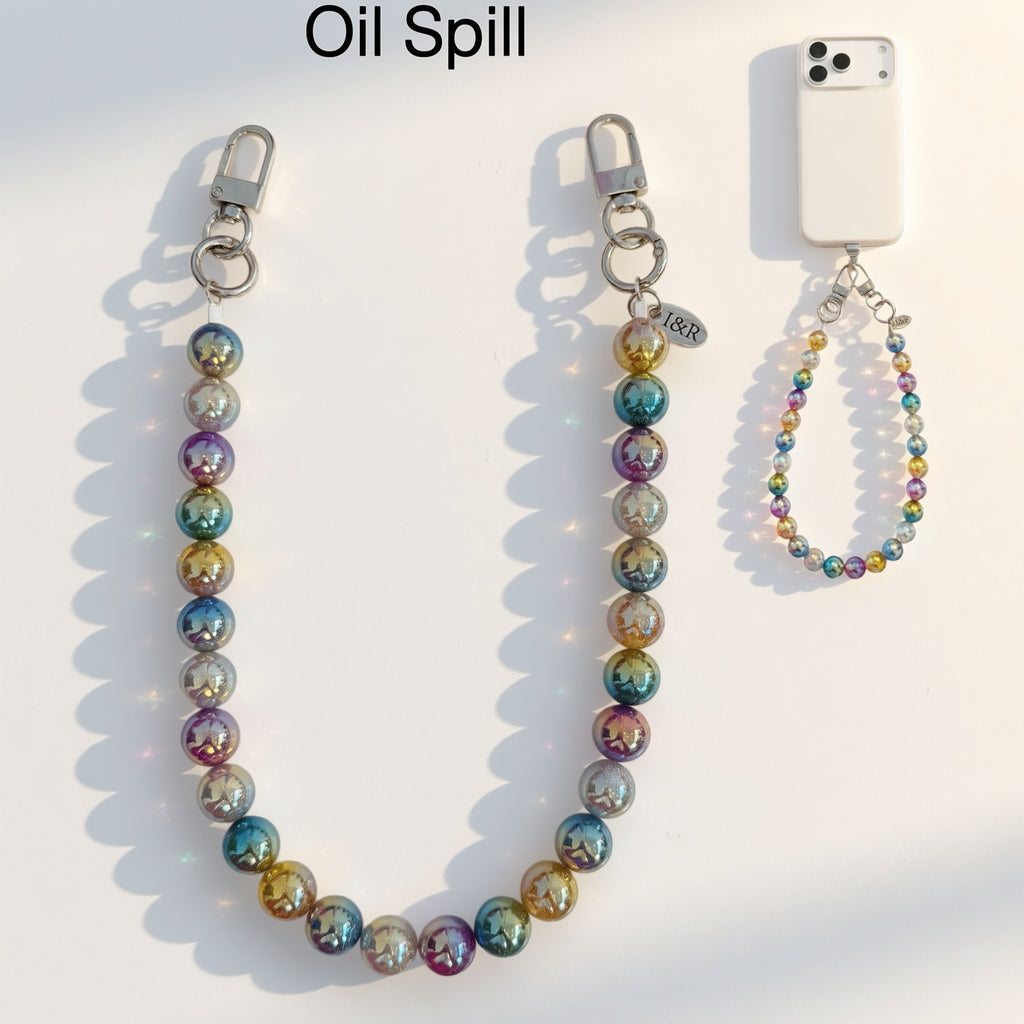Iris Accessory Beaded Chain (#A3791) For Bags, Phones and Wallets By Iris & Rainbow