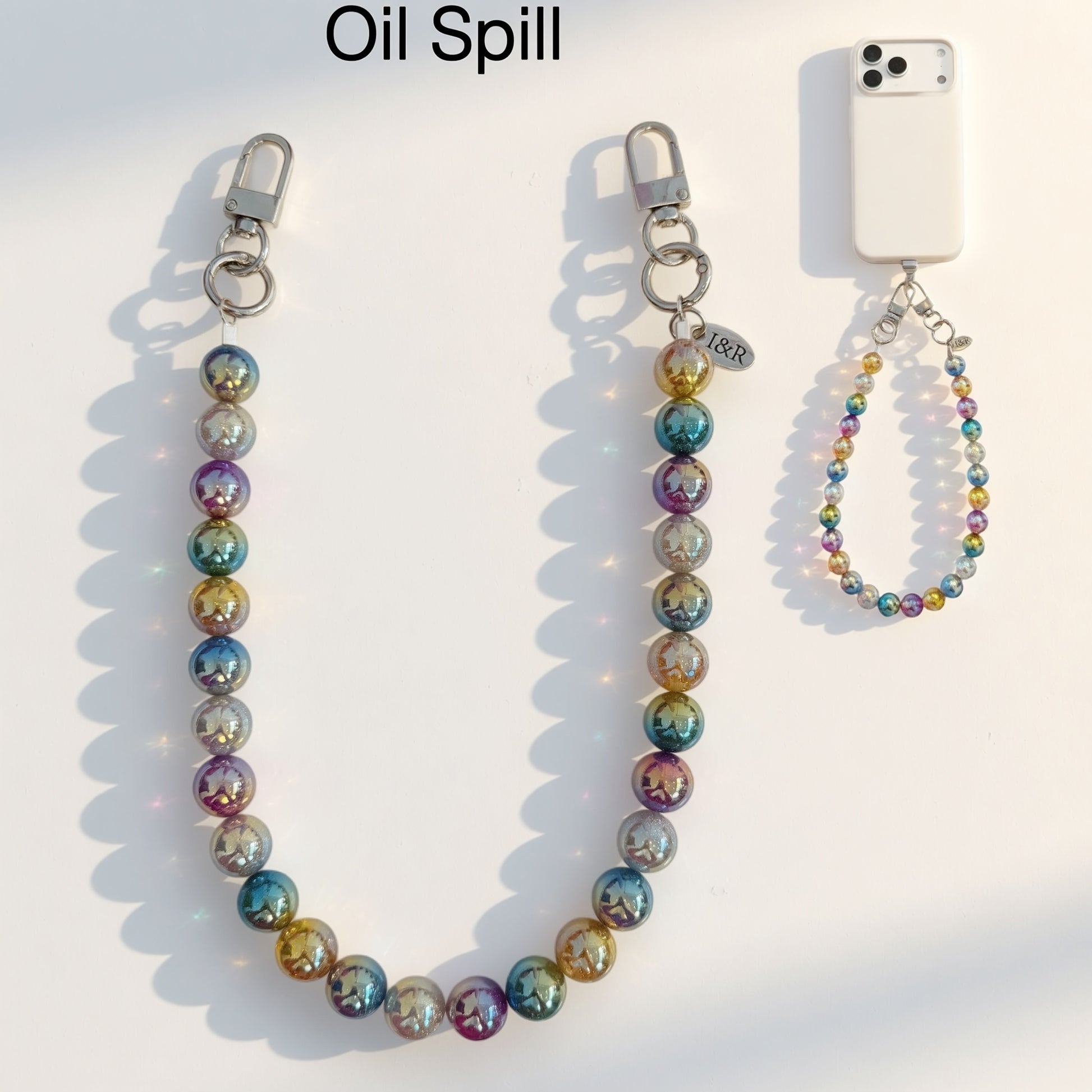 Iris Accessory Beaded Chain (#A3791) For Bags, Phones and Wallets By Iris & Rainbow
