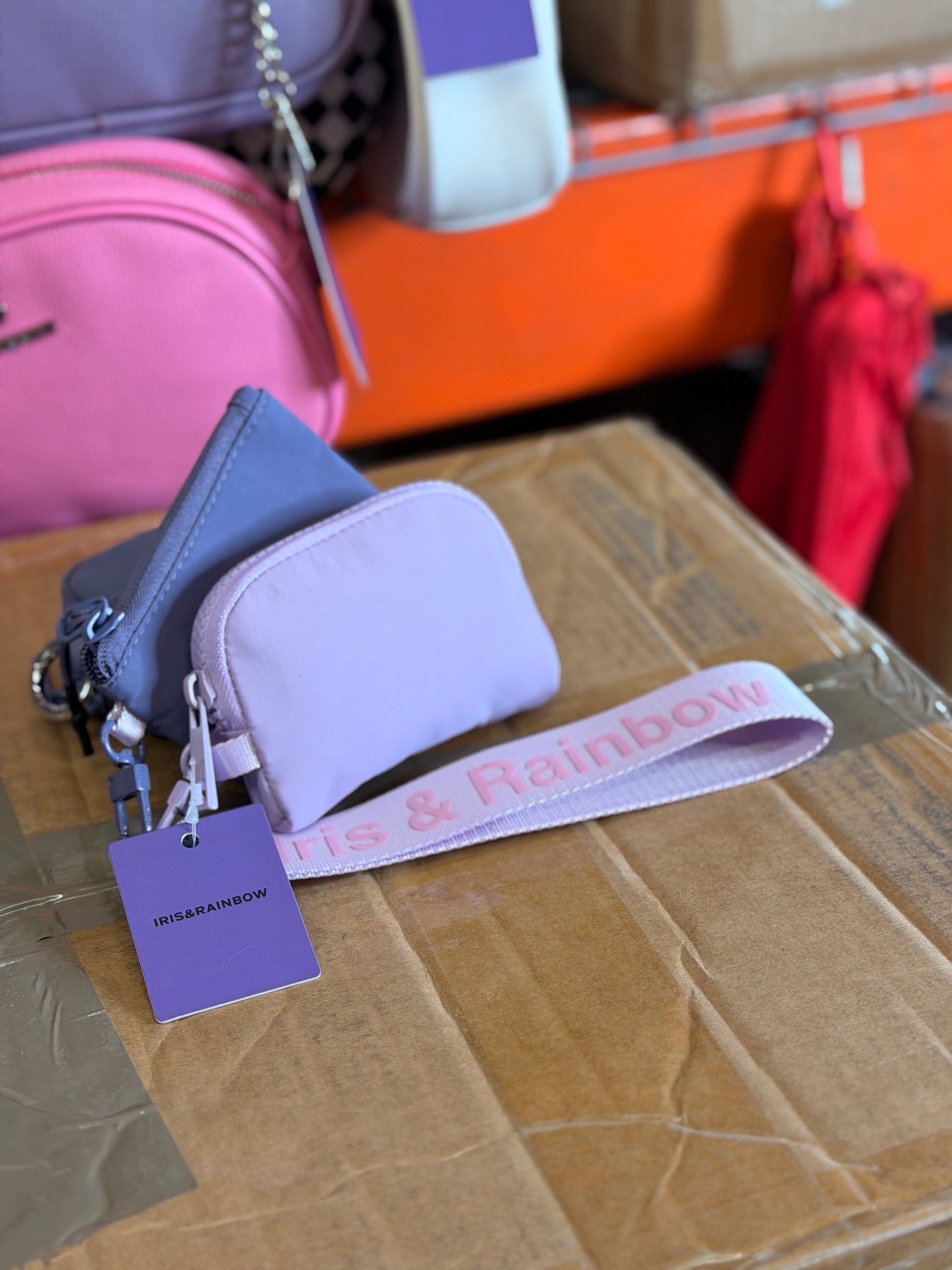 The Iris Pouch Wristlet (#8049-2) Trendy Minimalist Purse - By Iris & Rainbow