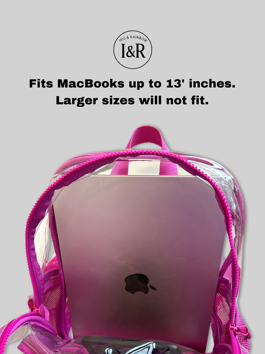clear rainbow mini backpack The Iris Made Perfect Clear Backpack (#9117)