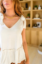 All Tied Up Peplum Tank*