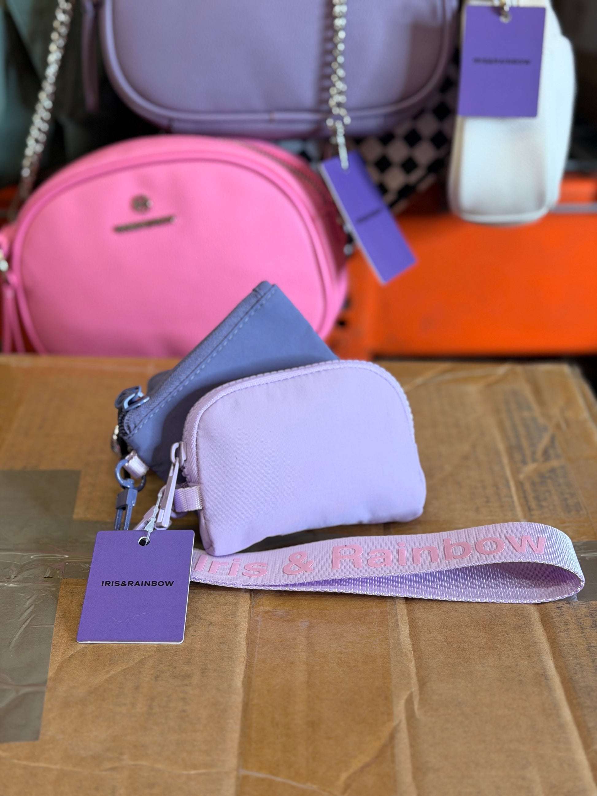 The Iris Pouch Wristlet (#8049-2) Trendy Minimalist Purse - By Iris & Rainbow