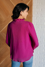 Candid Moment Ruffle Neckline Blouse