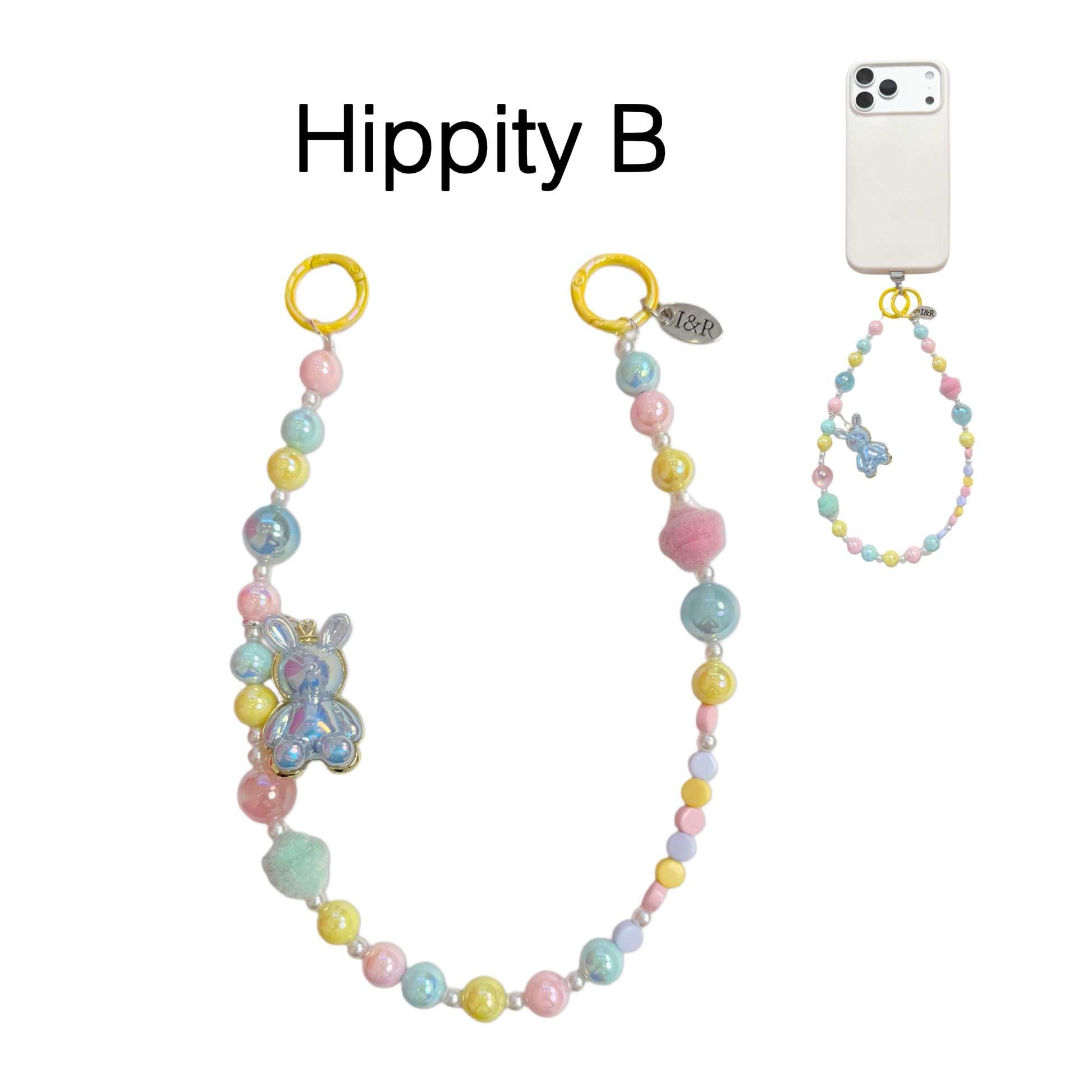 Iris Accessory Beaded Chain (#A3791) For Bags, Phones and Wallets By Iris & Rainbow