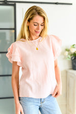 Dreams Come True Ruffle Sleeve Blouse*