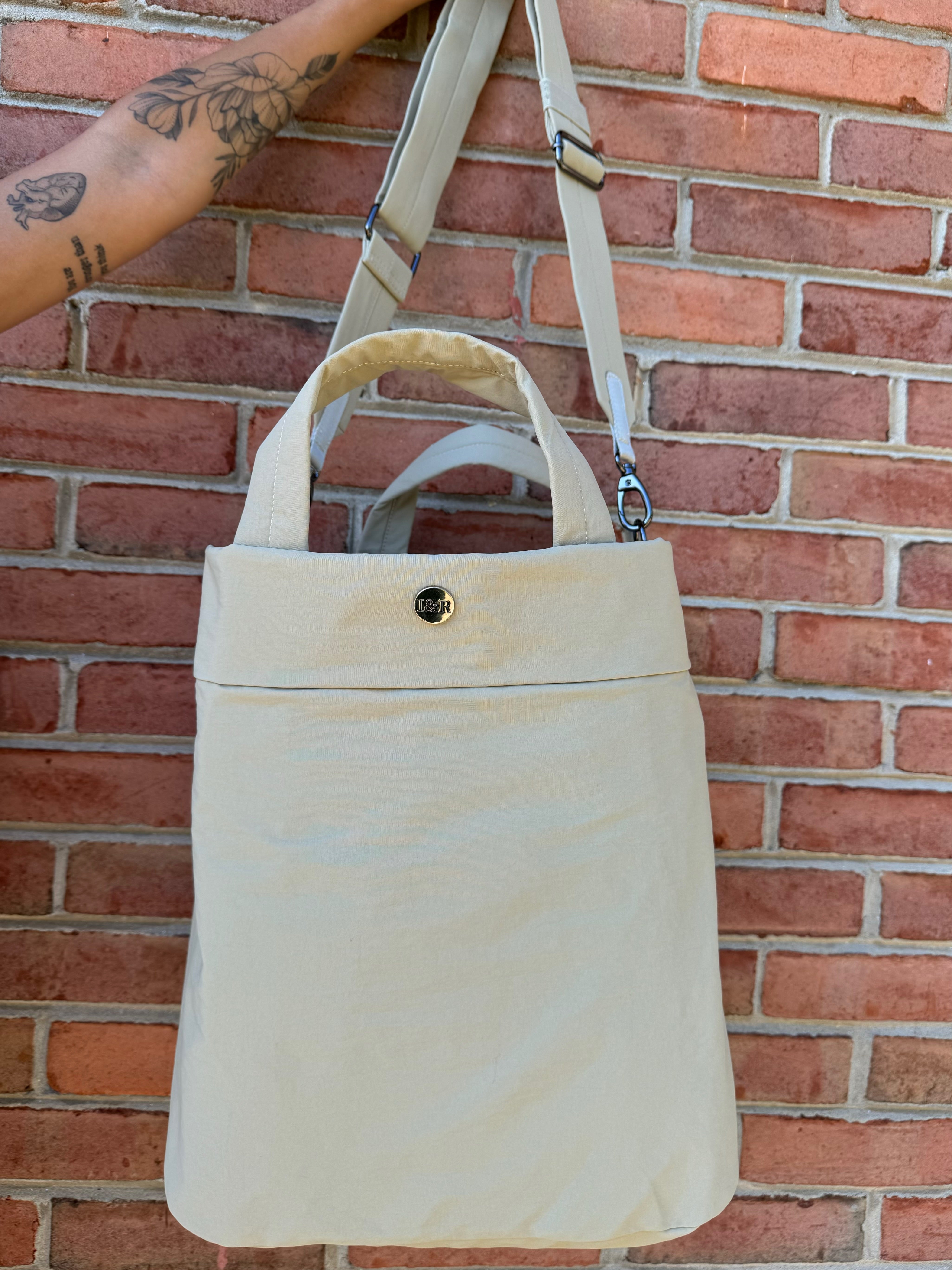 Iris' Favorite Tote Bag (#5003) Large Zippered Canvas Tote Bag