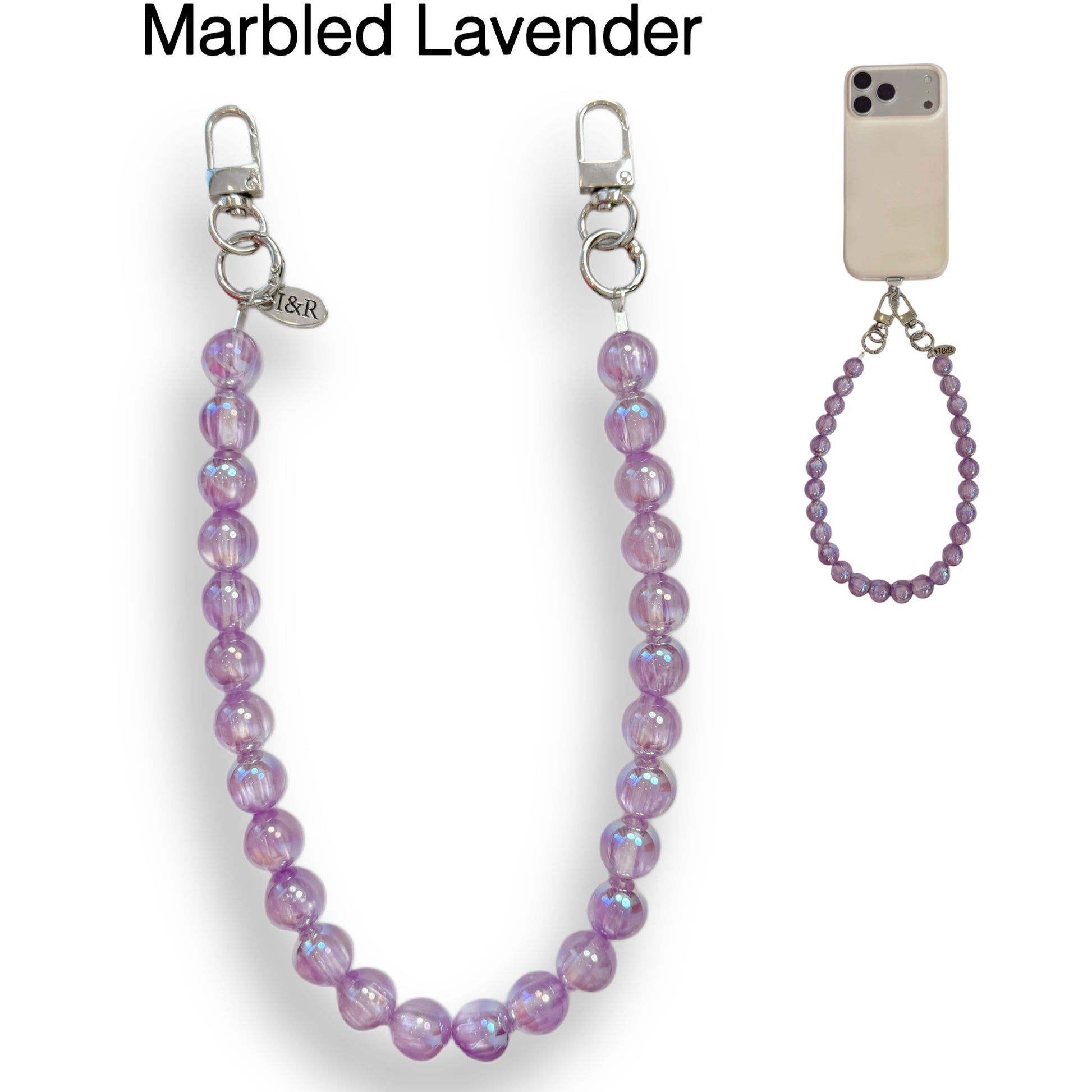 Iris Accessory Beaded Chain (#A3791) For Bags, Phones and Wallets By Iris & Rainbow