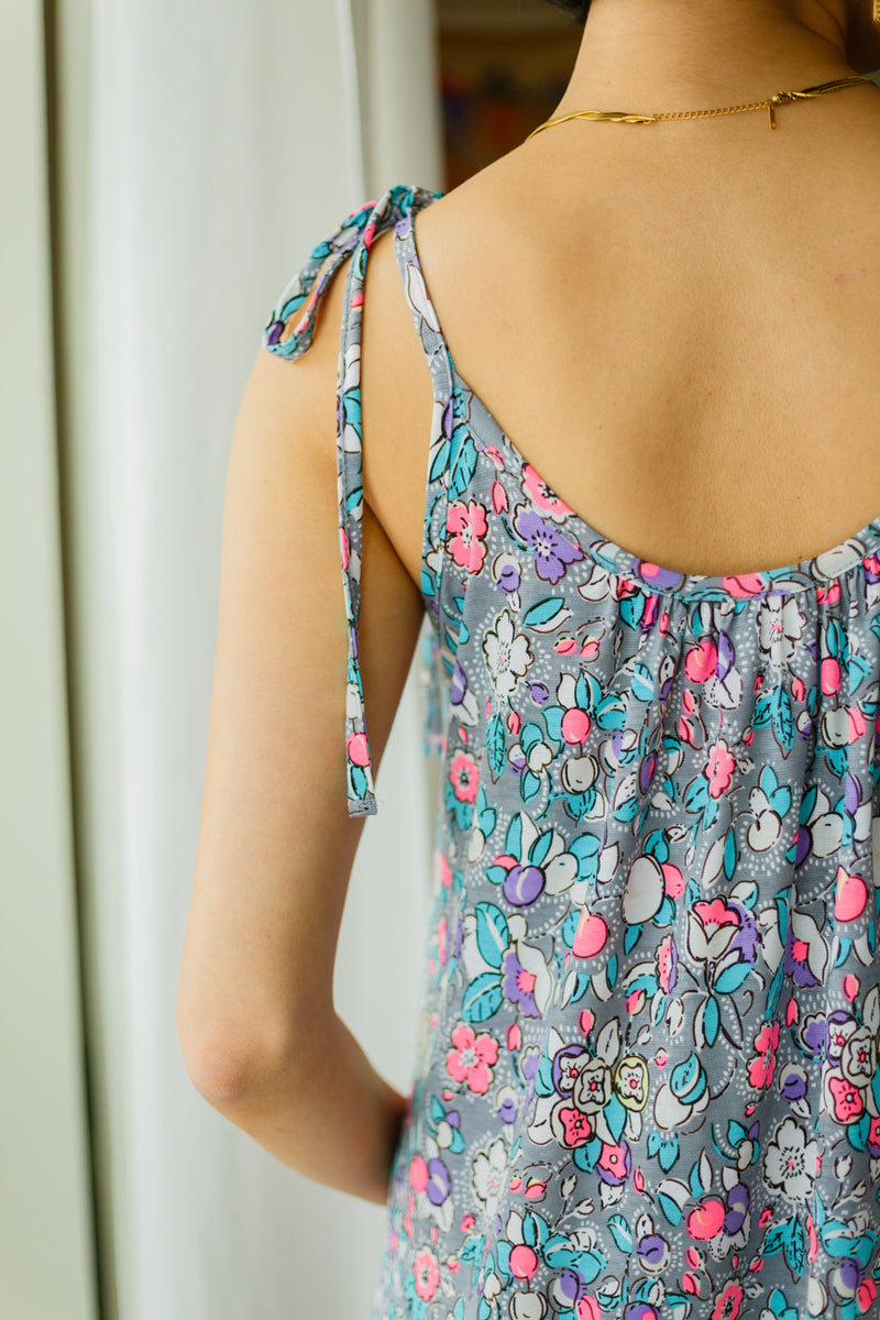 Floral Essence Tie Strap Dress*