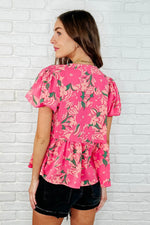 Floral Fling Puff Sleeve Blouse