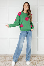 Follow Your Heart Drop Shoulder Sweater