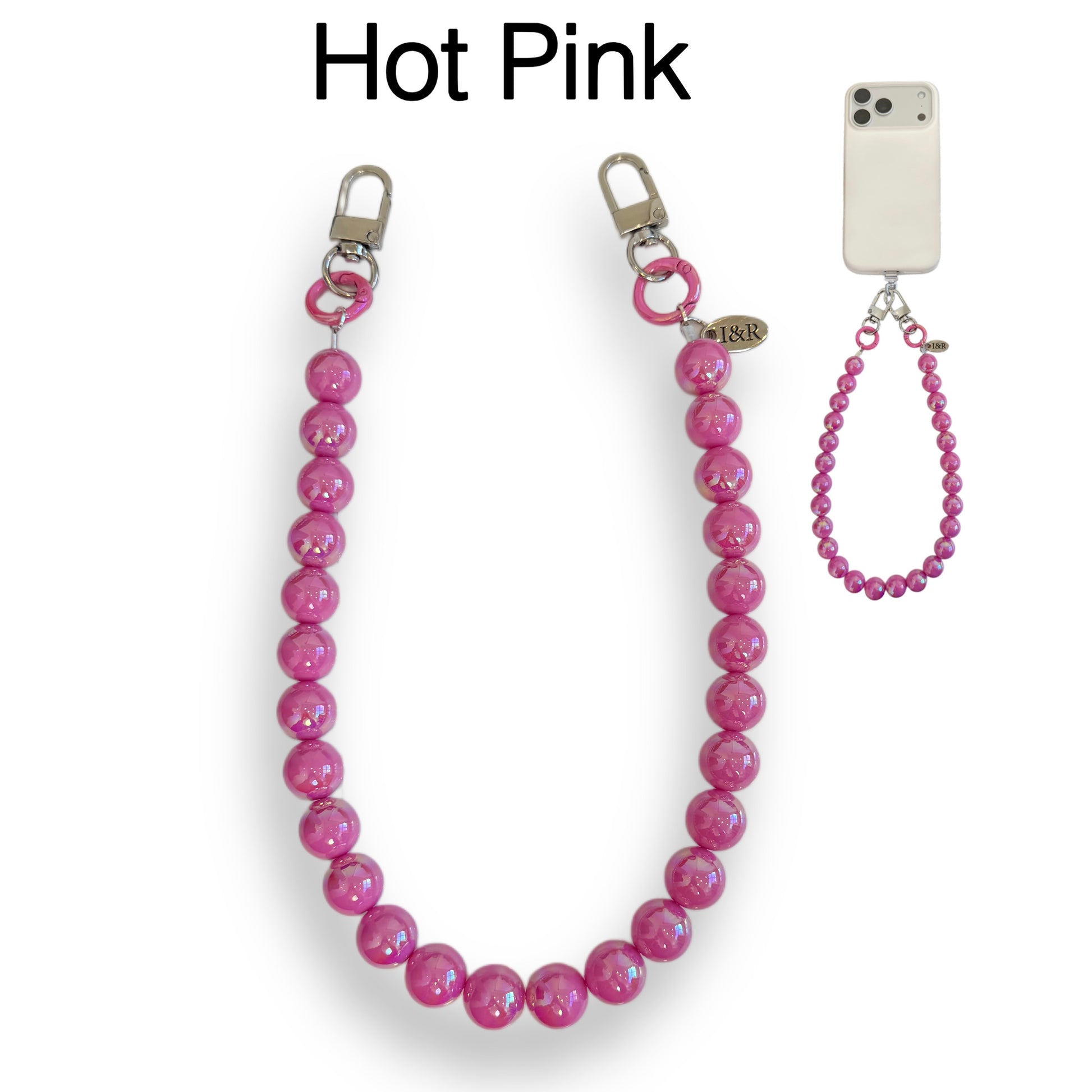 Iris Accessory Beaded Chain (#A3791) For Bags, Phones and Wallets By Iris & Rainbow