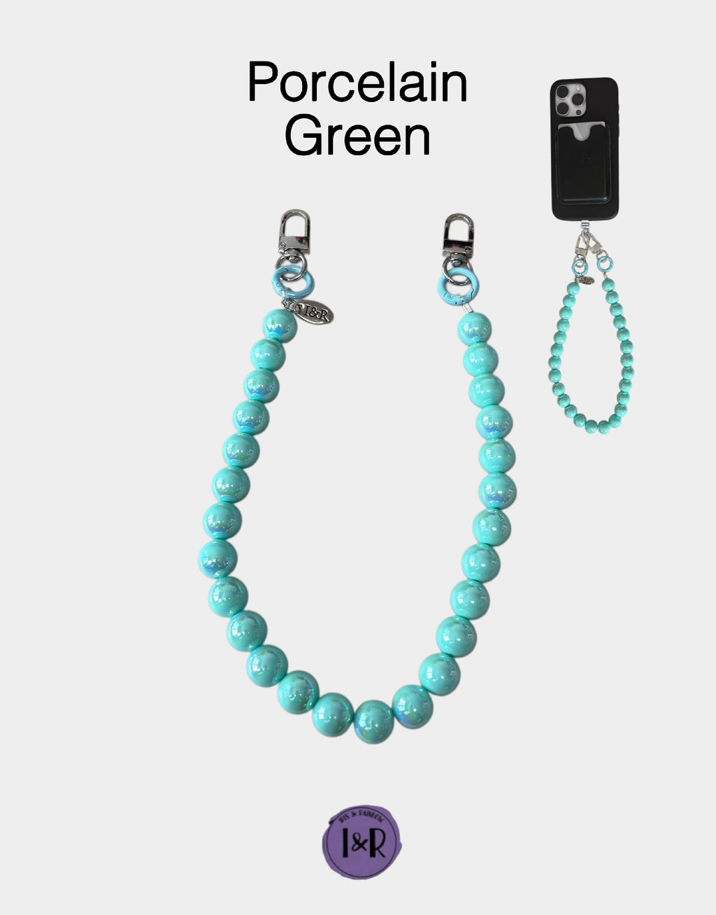Iris Accessory Beaded Chain (#A3791) For Bags, Phones and Wallets By Iris & Rainbow