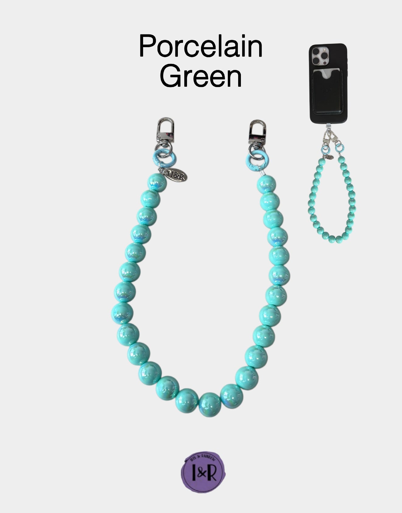 Iris Accessory Beaded Chain (#A3791) For Bags, Phones and Wallets By Iris & Rainbow