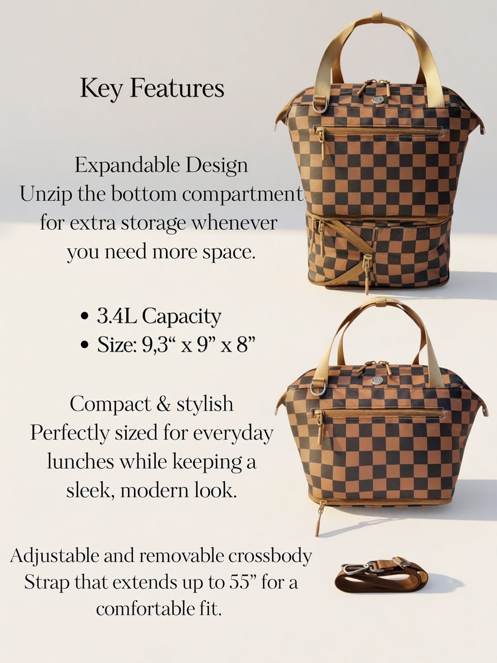 The Iris Must Have Lunch Bag (#2028) Insulated Convertible Bag - By Iris & Rainbow